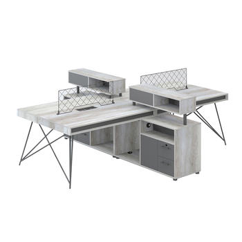 Modern simple desk  and  chair  for office  staff