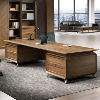 Solid wood boss manager office desk general manager President big class desk